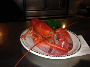 Louie the Lobster at the Lobster Pot in P'town.