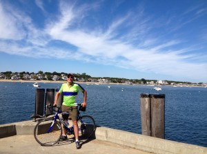 Michael near the Woods Hole ferry