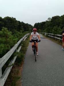 Riding between two ponds