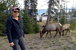 Nancy at least 25 yards away, right.