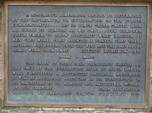 Dedications from Borglum and President Coolidge.