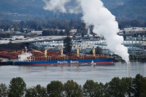 Looking back toward Longview Oregon at 11AM.